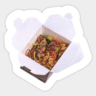 Thai Noodle Box Photo Art Sticker